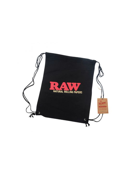 Geanta 'Raw Black' cu șnur negru