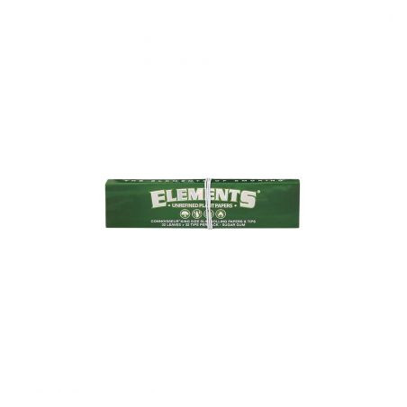 Foite neinalbite din plante King Size Slim 'Elements' Green Connoisseur cu filtre