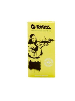 Foite King Size Slim G-Rollz 'Mona/Peace' din bambus cu santier si filtre