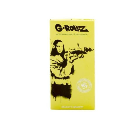 Foite King Size Slim G-Rollz 'Mona/Peace' din bambus cu santier si filtre