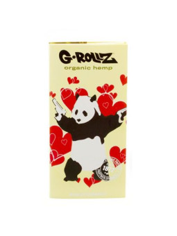 Foite King Size Slim G-Rollz 'Panda Gunnin' din Canepa Organica + santier si filtre