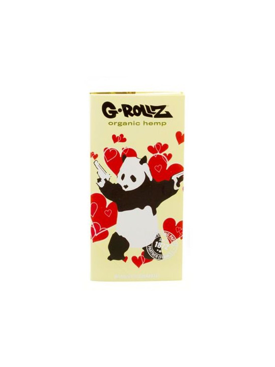 Foite King Size Slim G-Rollz 'Panda Gunnin' din Canepa Organica + santier si filtre