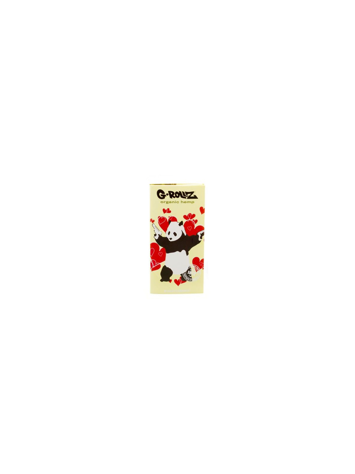 Foite King Size Slim G-Rollz 'Panda Gunnin' din Canepa Organica + santier si filtre