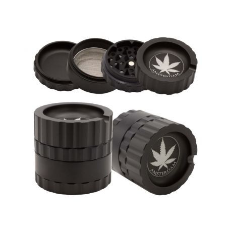 Grinder Amsterdam Negru 4 part Ø-63mm
