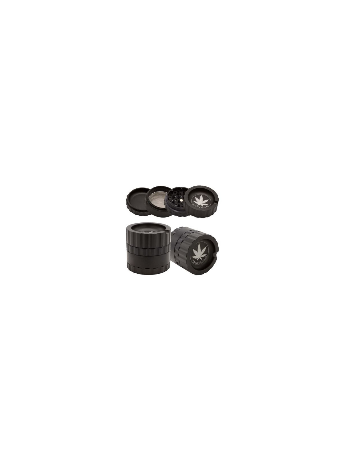 Grinder Amsterdam Negru 4 part Ø-63mm