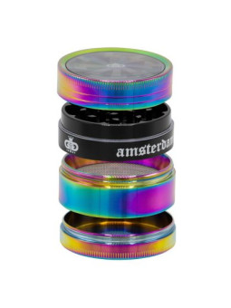 Grinder Grace Glass 'crank and window' Rainbow Mic - 4part Ø-50mm