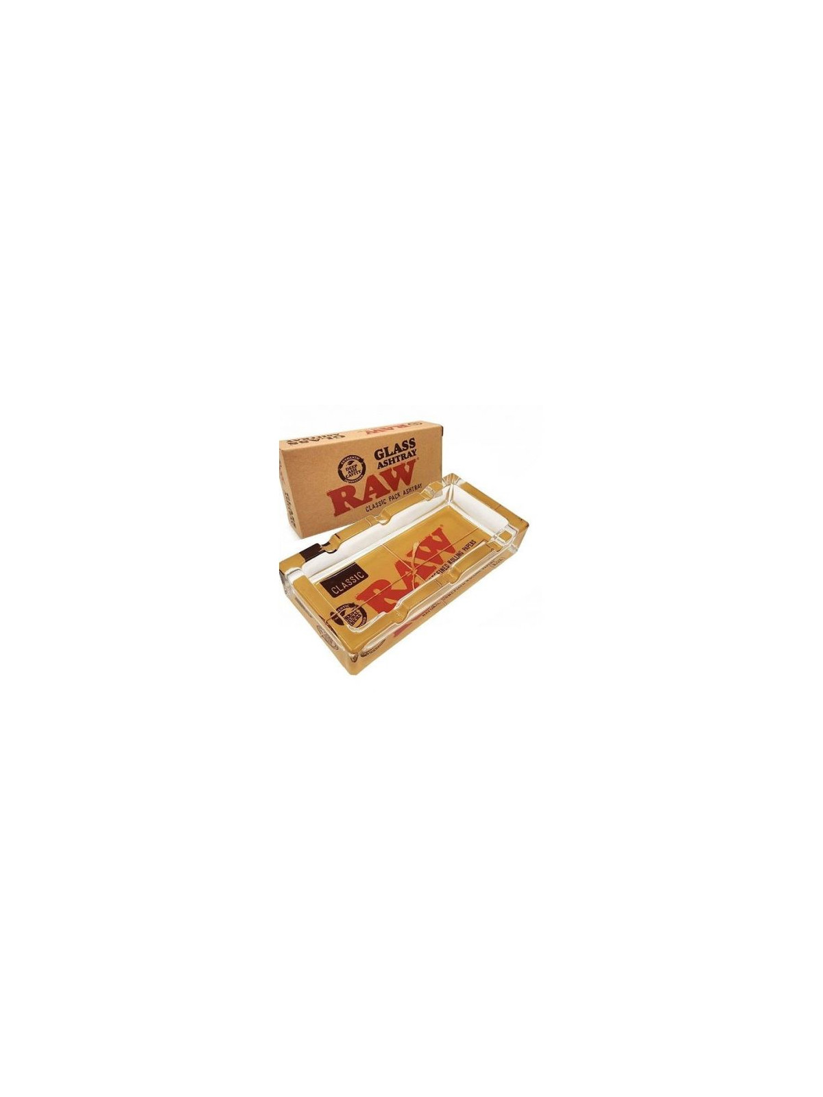 Scrumiera Clasica Raw din Sticla