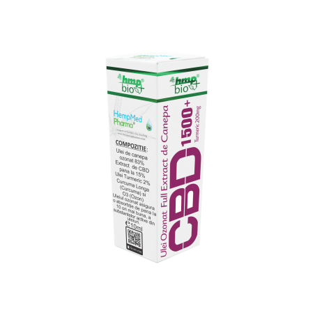 Ulei Ozonat Full Extract de Canepa 15% - 10ml 1500mg CBD