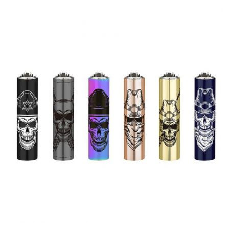 Bricheta Clipper Metal Western Skulls