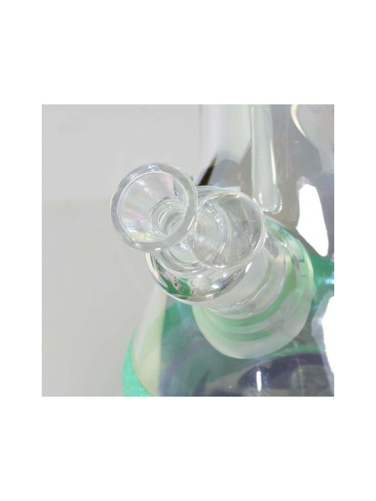 Black Leaf Beaker Bong Ice Glitzy Glitter H-350mm