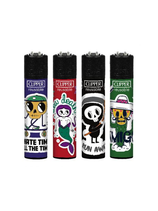 Bricheta Clipper Sticker Skulls
