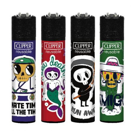 Bricheta Clipper Sticker Skulls