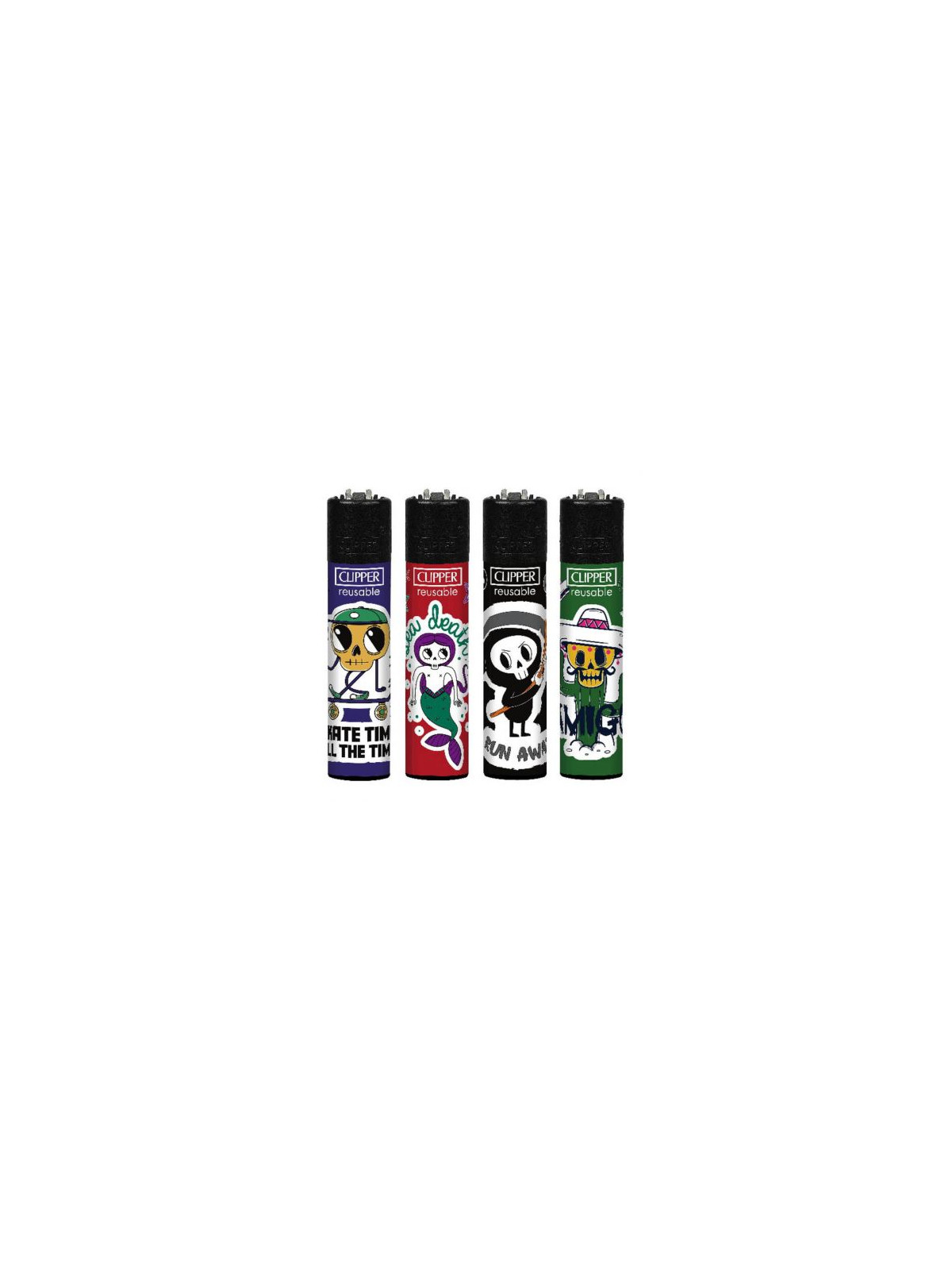 Bricheta Clipper Sticker Skulls
