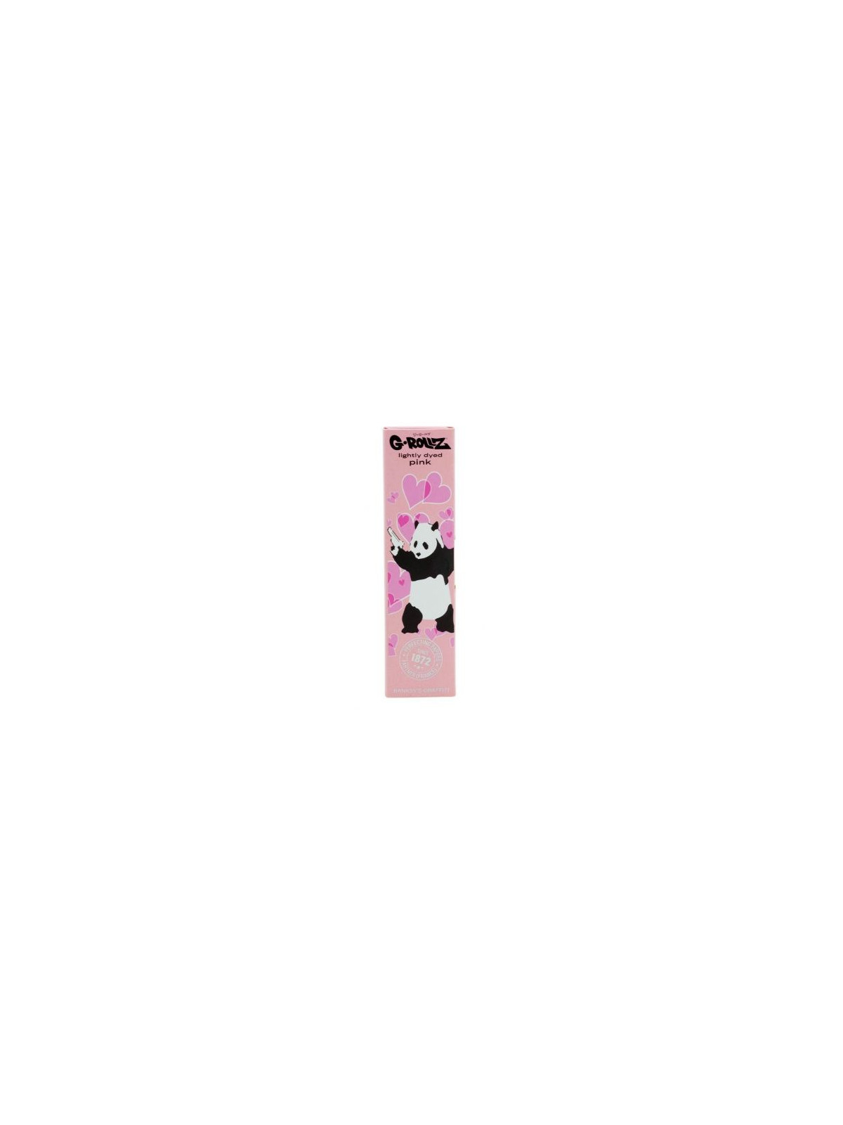 Foite King Size Slim Roz G-ROLLZ Banksy's Graffiti 'Panda Gunnin' + filtre