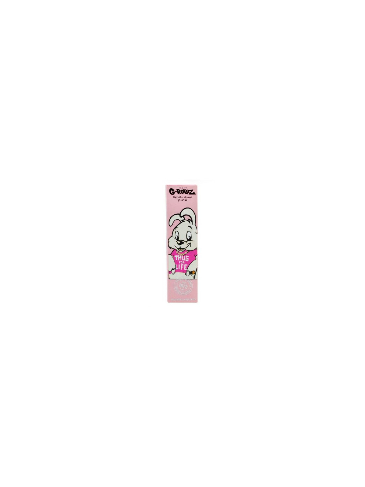 Foite King Size Slim Roz G-ROLLZ Banksy's Graffiti 'Thug Life' + filtre