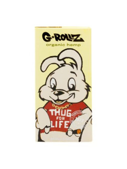 Foite King Size Slim G-Rollz 'Thug Life' din Canepa Organica + santier si filtre
