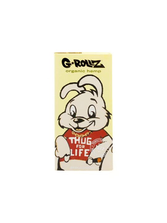 Foite King Size Slim G-Rollz 'Thug Life' din Canepa Organica + santier si filtre