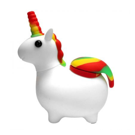 Pipa Unicorn Alb din Silicon