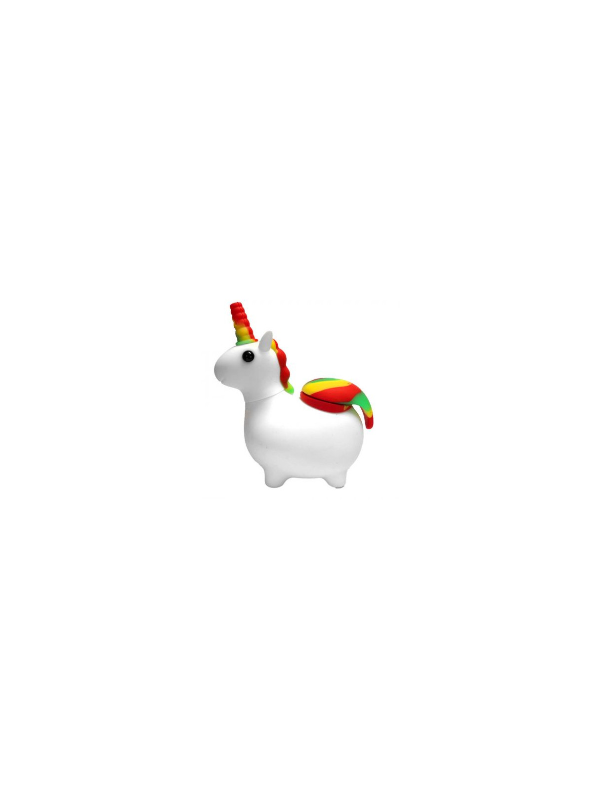 Pipa Unicorn Alb din Silicon
