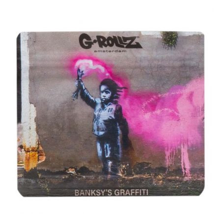 Pungi Zip Anti-miros Banksy's 'Torch Boy' 90x80 mm