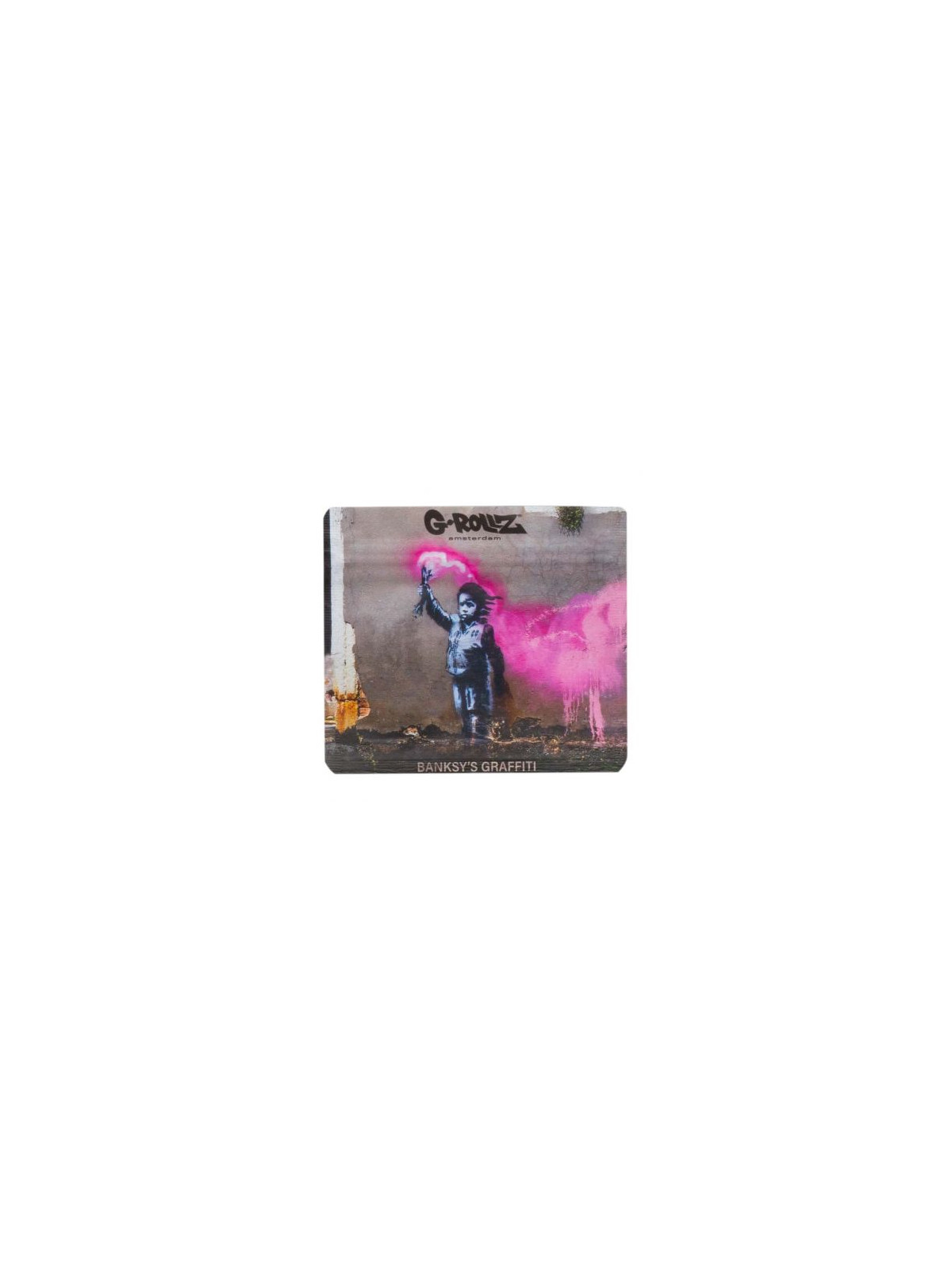 Pungi Zip Anti-miros Banksy's 'Torch Boy' 90x80 mm