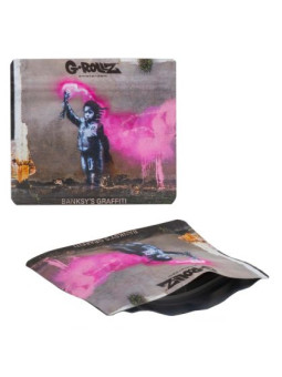 Pungi Zip Anti-miros Banksy's 'Torch Boy' 90x80 mm