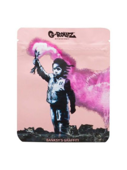 Pungi Zip Anti-miros Banksy's 'Torch Boy' 100x125mm