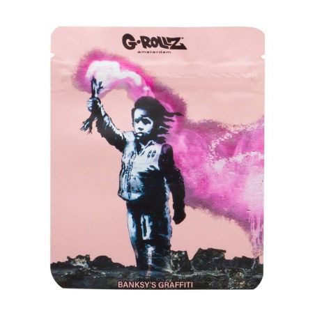Pungi Zip Anti-miros Banksy's 'Torch Boy' 100x125mm