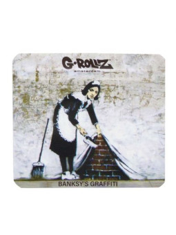 Pungi zipp anti-miros Banksy's 'Camden Maid' 90x80 mm