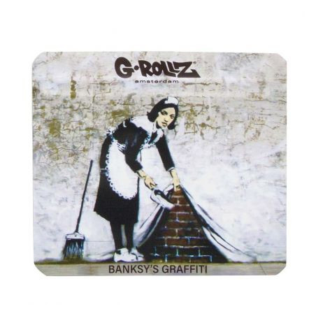 Pungi zipp anti-miros Banksy's 'Camden Maid' 90x80 mm