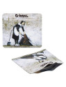 Pungi zipp anti-miros Banksy's 'Camden Maid' 90x80 mm