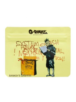Pungi zipp anti-miros Banksy's 'Ikea Punk' 105x80 mm