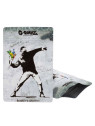 Pungi Zip Anti-miros Banksy's 'Flower Thrower' 100x150 mm