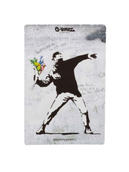 Pungi Zip anti-miros 'Banksy 'Flower Thrower'200x300mm