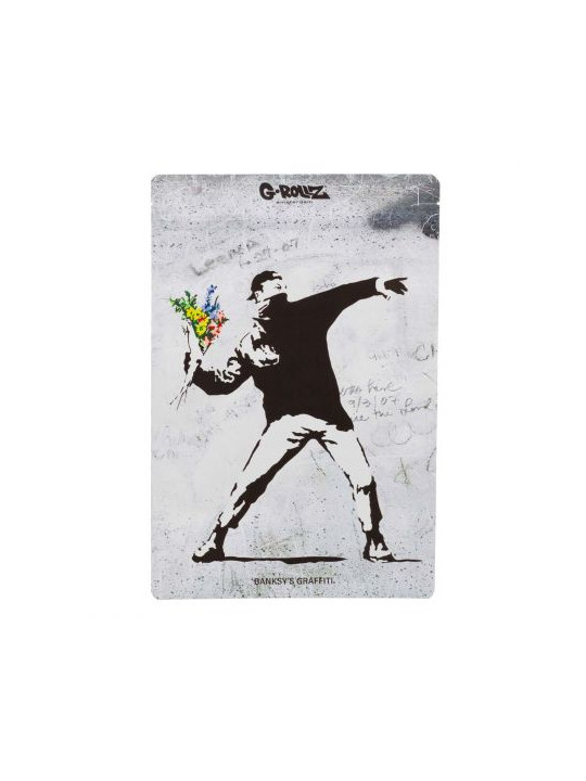 Pungi Zip anti-miros 'Banksy 'Flower Thrower'200x300mm