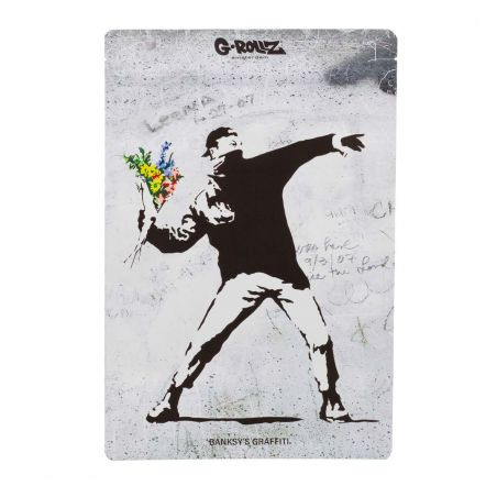 Pungi Zip anti-miros 'Banksy 'Flower Thrower'200x300mm