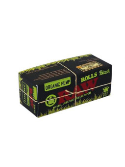 Rola Raw Black Extra-Subtiri din Canepa - 3m x 60mm
