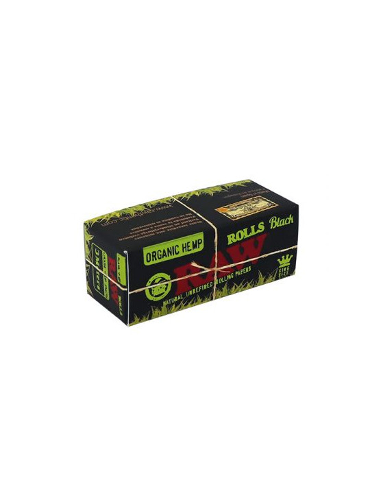Rola Raw Black Extra-Subtiri din Canepa - 3m x 60mm