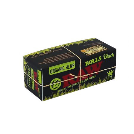 Rola Raw Black Extra-Subtiri din Canepa - 3m x 60mm
