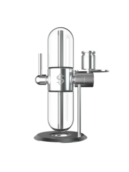 Bong STÜNDENGLASS GRAVITY INFUSER (POLISHED SILVER) H:390mm
