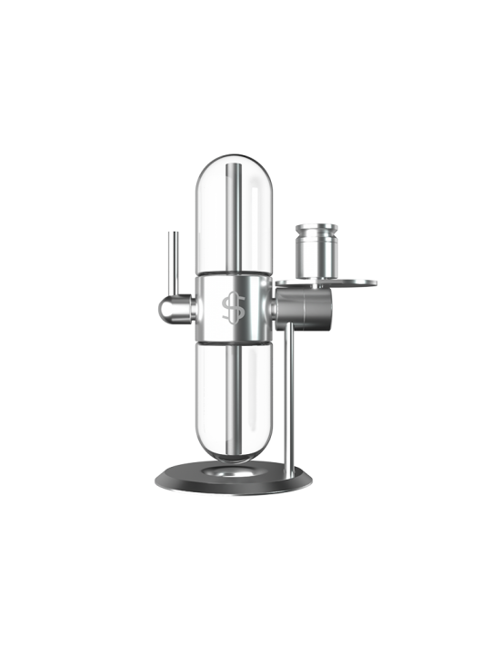 Bong STÜNDENGLASS GRAVITY INFUSER (POLISHED SILVER) H:390mm