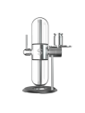 Bong STÜNDENGLASS GRAVITY INFUSER (POLISHED SILVER) H:390mm