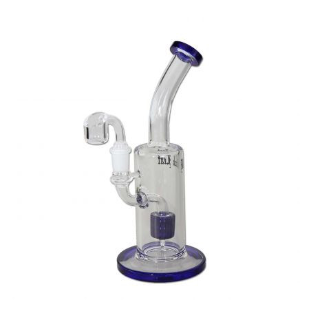 Bong Black Leaf Oil /Dab Rig with Drum Percolator H:228mm