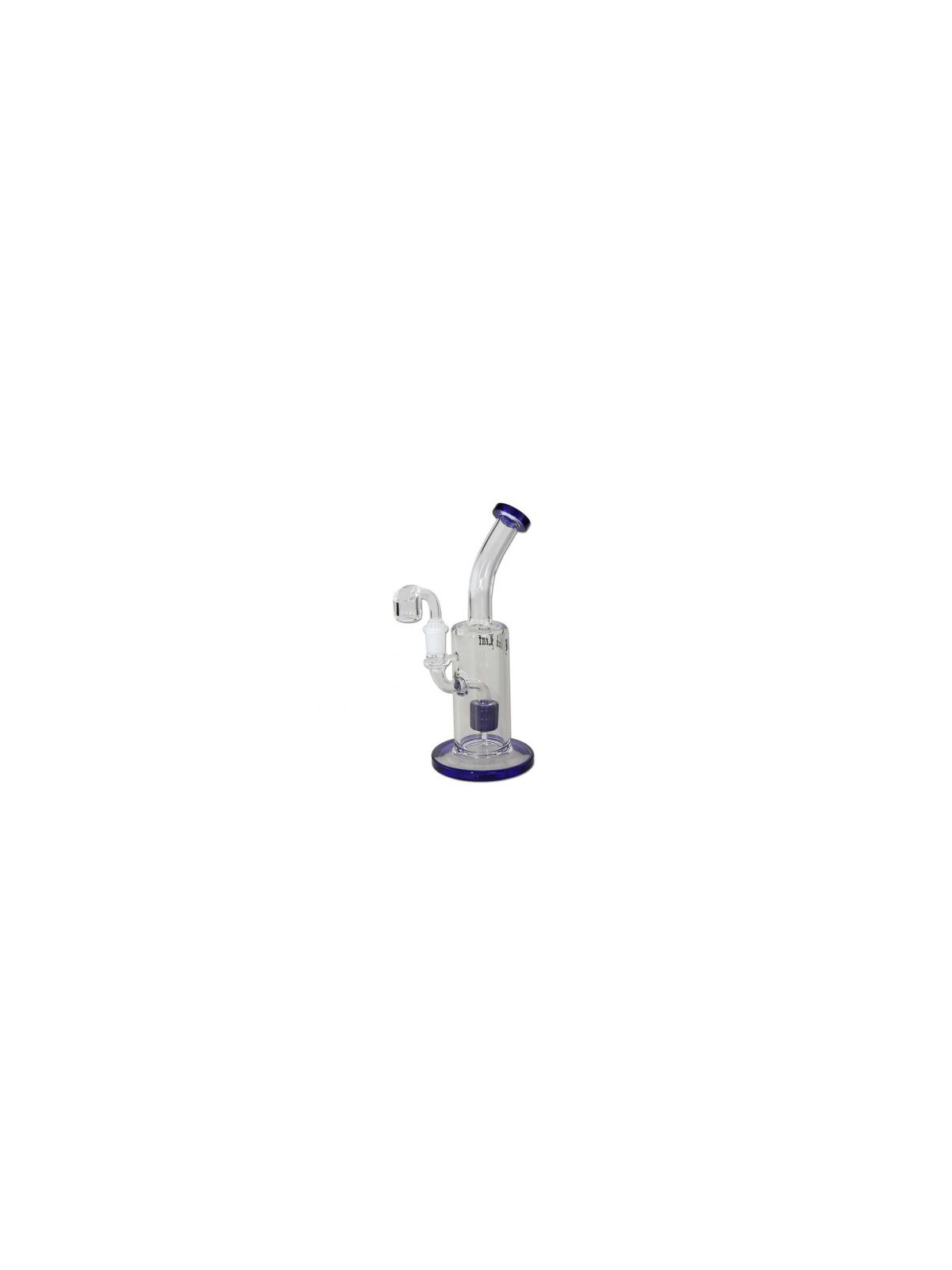 Bong Black Leaf Oil /Dab Rig with Drum Percolator H:228mm
