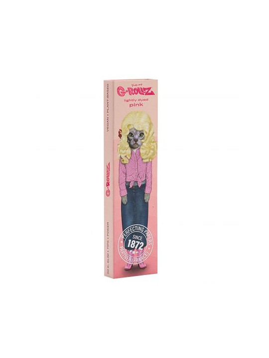 Foite King Size Slim G-ROLLZ Pets Rock KS ”Country” Roz cu filtre