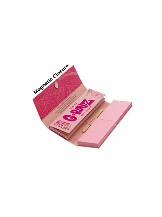 Foite King Size Slim G-ROLLZ Pets Rock ”Teen” Roz cu filtre
