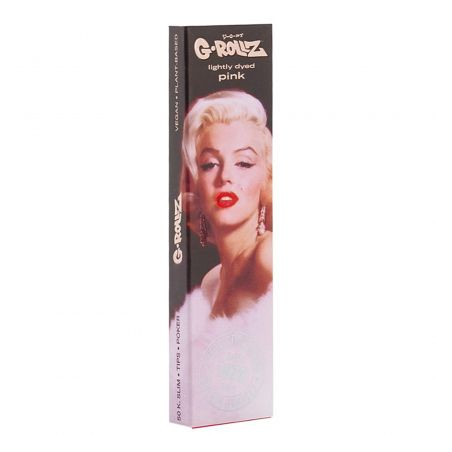 Foite King Size Slim G-ROLLZ ”Fabulous Face” Roz cu filtre