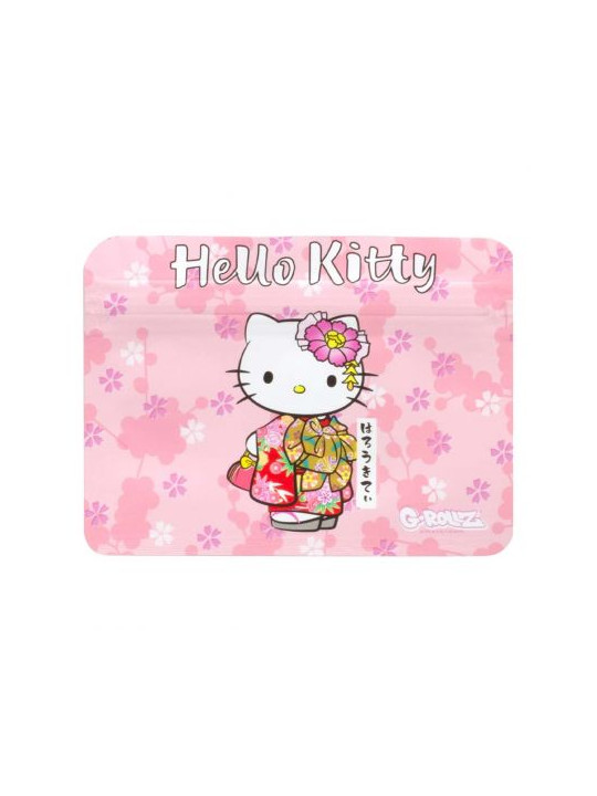 Pungi Zip anti-miros Hello Kitty 'Kimono Pink' 105x80 mm