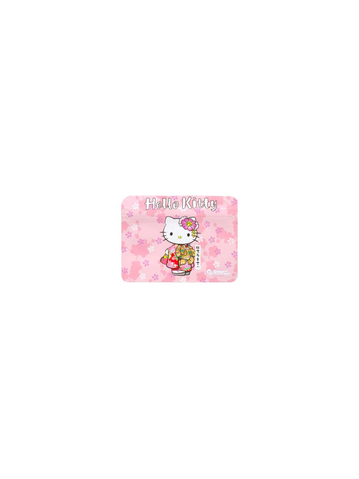 Pungi Zip anti-miros Hello Kitty 'Kimono Pink' 105x80 mm