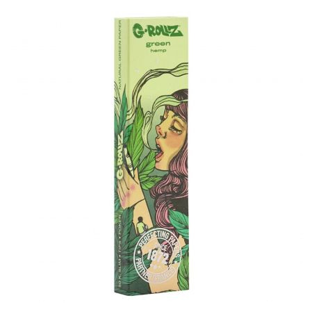Foite King Size Slim G-ROLLZ Green Hemp ”Mushroom Lady” cu filtre